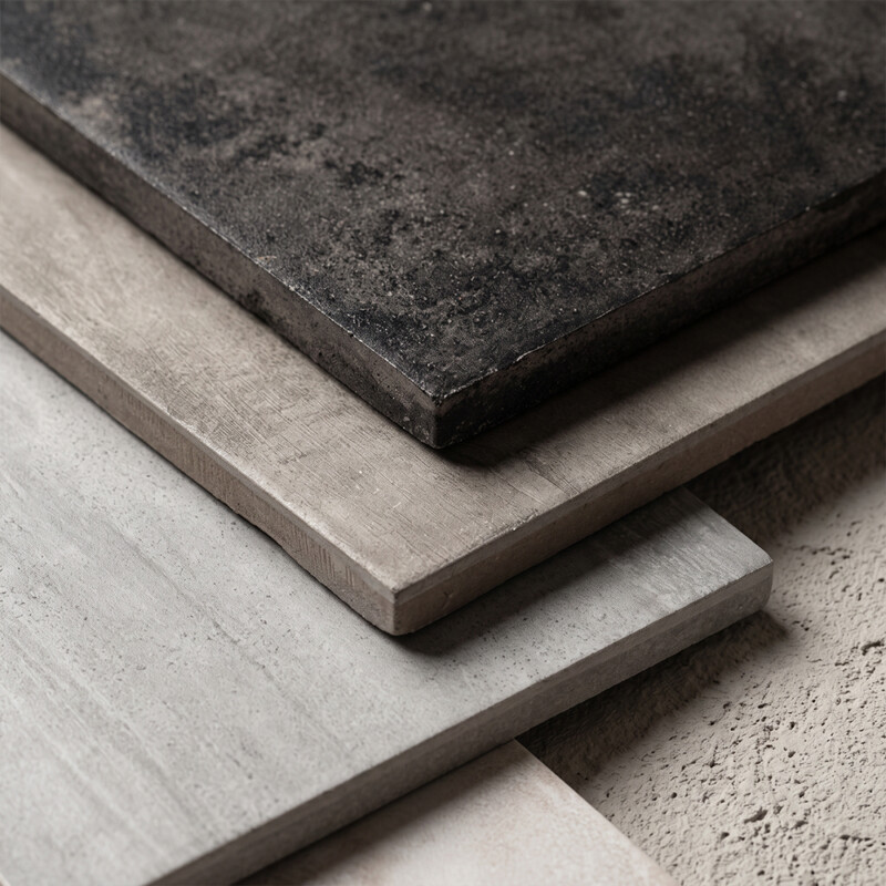 Weathered Black Matte Concrete Look Porcelain Tiles 12×24 (WIS11841) Melted Ice Matte Concrete Look Porcelain Tiles 12×24 (WIS11839) Sage Matte Concrete Look Porcelain Tiles 12×24 (WIS11840) Aqua Matte Concrete Look Porcelain Tiles 12×24 (WIS11838)