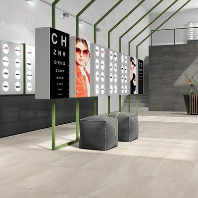 Atelier White Honed Porcelain Tile 18×36 (WIS12099) Atelier Olive Grey Honed Porcelain Tile 12×24 (WIS12108) Atelier Olive Grey Honed 2×2 Porcelain Mosaic 12×12 (WIS12168)