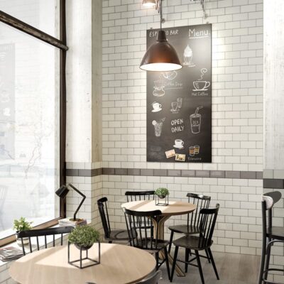 White Glossy Ceramic Tile 4×8 (WIS12190) Grey Glossy Ceramic Tile 4×8 (WIS12191)