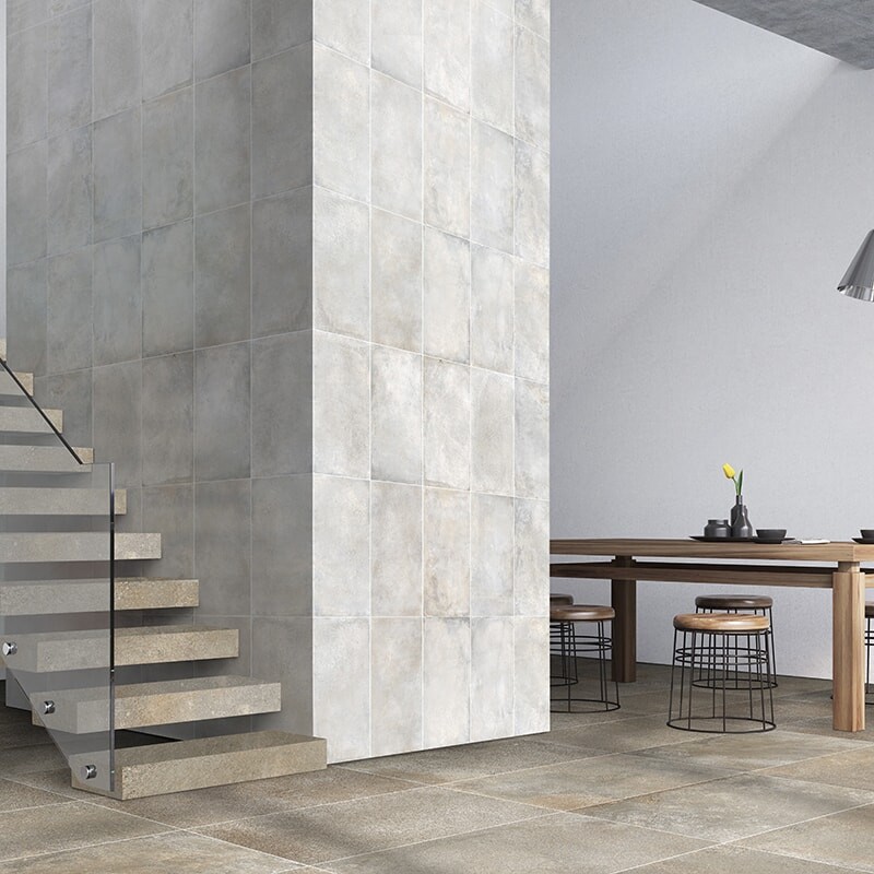 New York Light Gray Honed Concrete Look Porcelain Tiles 12×24