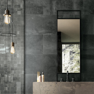 Iris Us Reside Black Honed Porcelain Tile 12×24 (WIS13157)