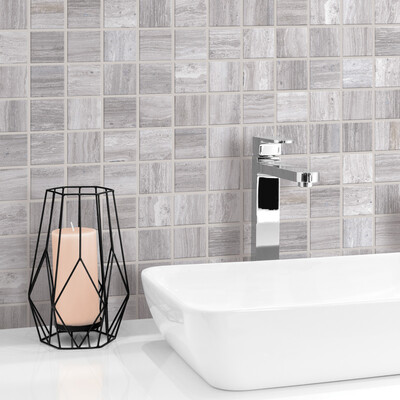 Iris Us Zenit Grey Honed 2×2 Porcelain Mosaic 12×12 (WIS13188)