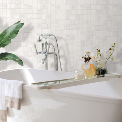 Iris Us Zenit White Honed 2×2 Porcelain Mosaic 12×12 (WIS13190)