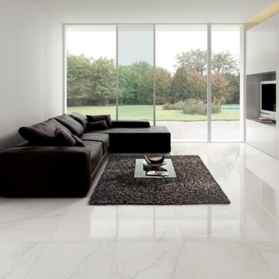 Bianco Statuario Polished Porcelain Tile 24×24 (WLE00008)