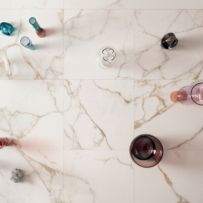 Calacatta Oro Polished Porcelain Tile 24×24 (WLE00945)