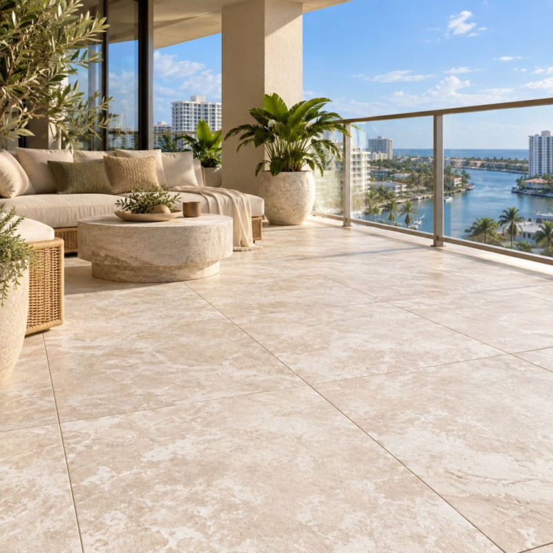 White Textured Porcelain Pavers 24×24 (WLM00022)