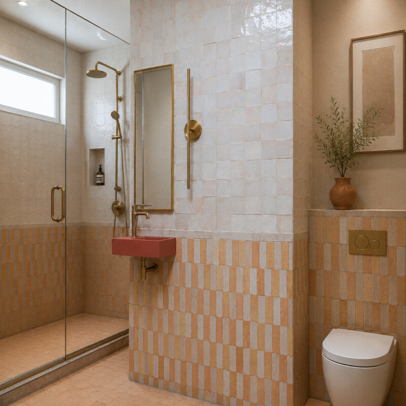 Blanc Fes Glossy Subway Zellige Tiles 2×6