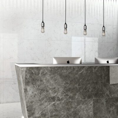 Bianco Carrara Polished Porcelain Tile 12×24 (WNB00337)
