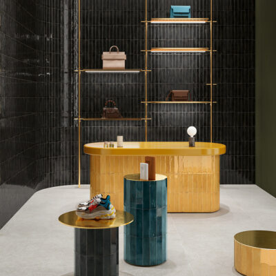 Fusion Antracite Polished Porcelain Tile 2 1/2×10 (WNB00560) Fusion Senape Polished Porcelain Tile 2 1/2×10 (WNB00563)