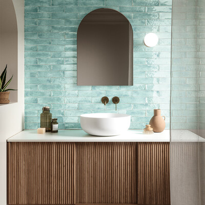 Fusion Acquamarina Polished Porcelain Tile 2 1/2×10 (WNB00564)