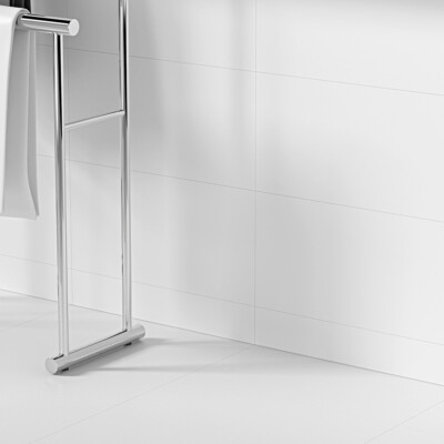 Marginal White Matte  Marble Look Porcelain Moldings 4×24 (WQA10023)