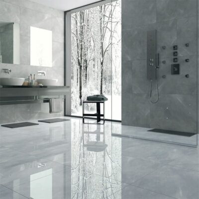 Pulpis Grey Polished Porcelain Tile 12×24 (WQA10061)