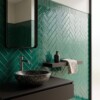 Roca Flow Living Green Polished Ceramic Tiles 3×12