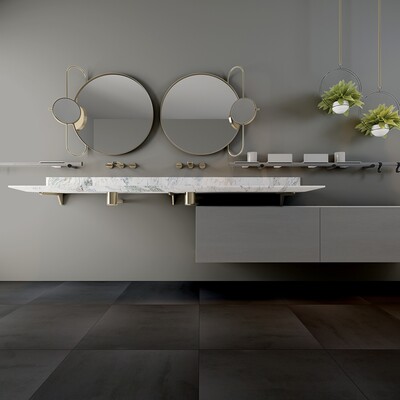 Elephant Matte Concrete Look Porcelain Tile 24×24 (WSX10045)