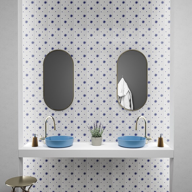 Pure White, Iris Glossy Serendipity Ceramic Tiles 6×6