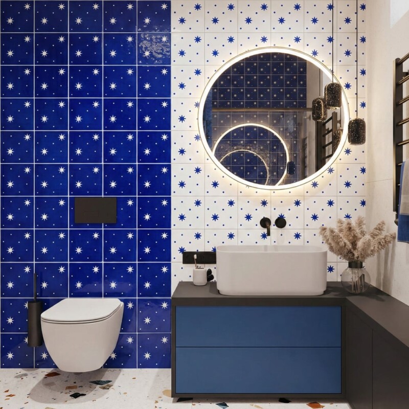 Pure White, Iris Glossy Serendipity Ceramic Tiles 6×6