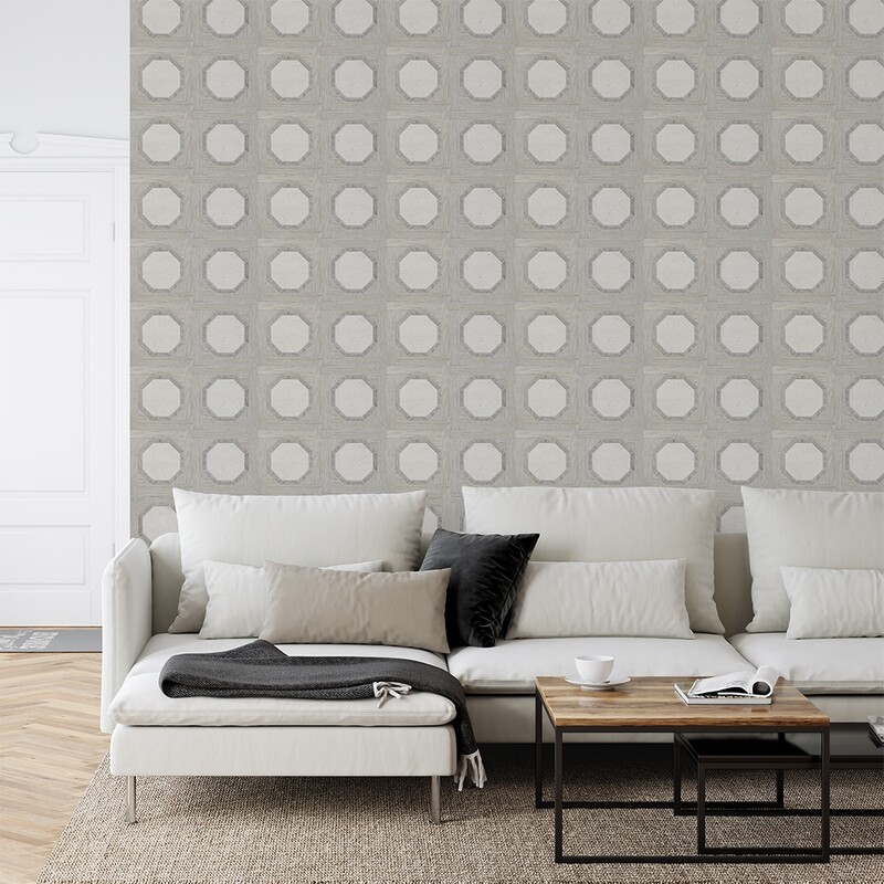 District Multi Finish Octave Limestone Mosaics 16 9/16×16 9/16 (XUL06003)