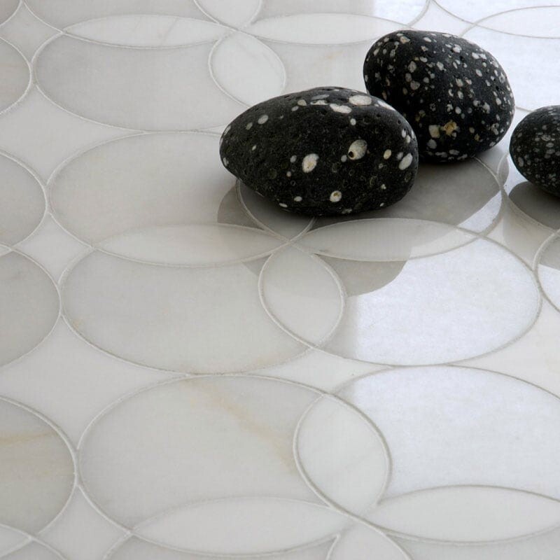 Afyon White, Dolomite Multi Finish Constantine Marble Mosaics 13 5/8×13 5/8