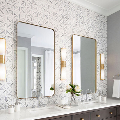 Marmara Avenza Light, Dolomite Multi Finish Marble Waterjet Decos 9 11/16×9 11/16 (YNR10031)