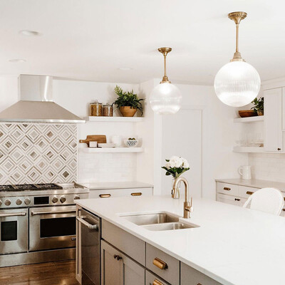 Yildiz Dolomite, Skyline Vein Cut Multi Finish Marble Waterjet Decos 8 13/16×11 (YNR10045)