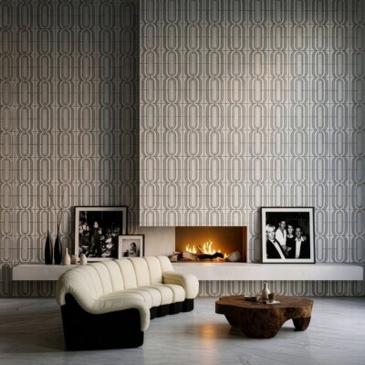 Allure Light, Avalon, Gray, Snow White, White Multi Finish Clovis Marble Mosaics 13 3/8×14 15/16 (YNR10182) Room Scene Image