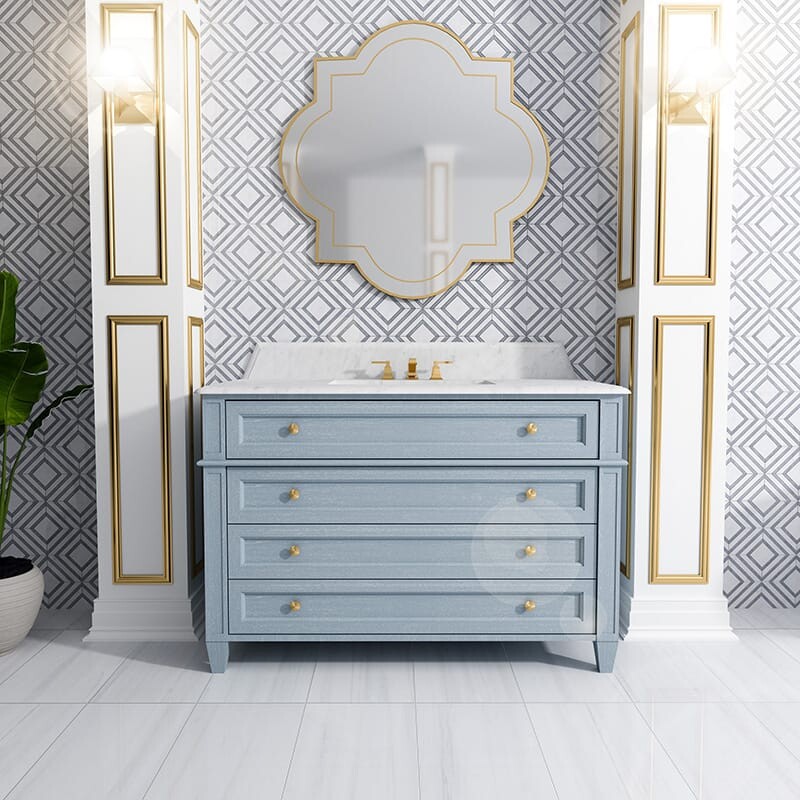 Glacier, Allure Light Multi Finish Yildiz Marble Mosaics 8 13/16×11