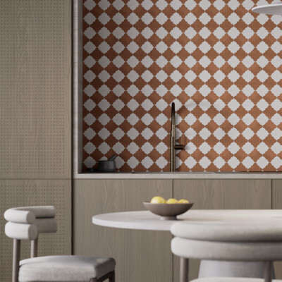 Snow White, Cotto Rio Honed Tudor Marble Mosaic 12 1/16×12 1/8 (YNR90457)