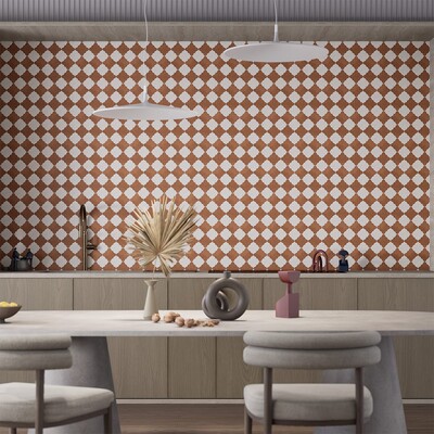 Snow White, Cotto Rio Honed Tudor Marble Mosaic 12 1/16×12 1/8 (YNR90457)