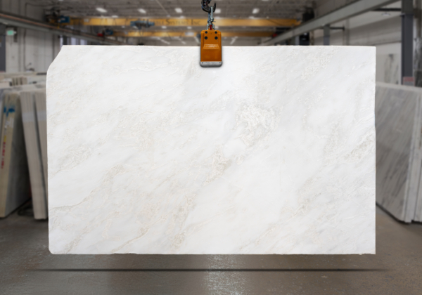Bianco Rhino Honed Marble Slab 52387-1-7