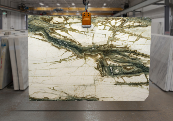 Verde Statuary Polished Marble Slab 52079-2-2
