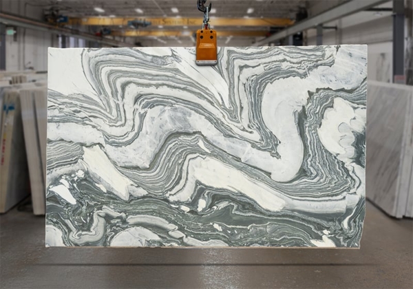 Cipollino Gray Honed Marble Slab 47039-1-9