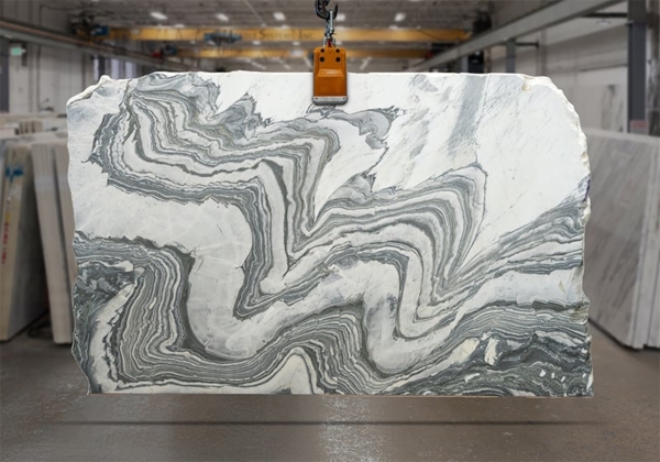 Cipollino Gray Honed Marble Slab 47039-3-1