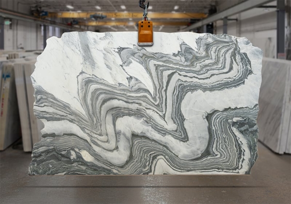 Cipollino Gray Honed Marble Slab 47039-4-1