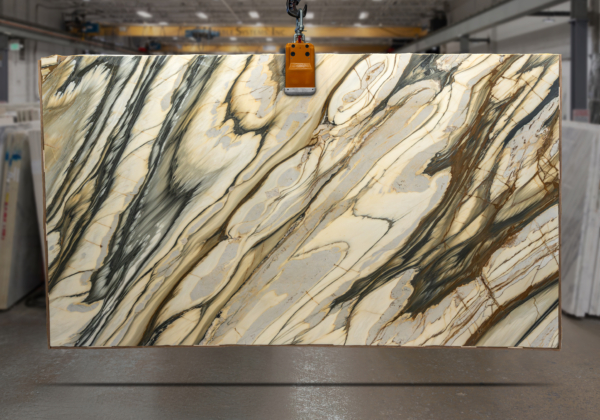 Calacatta Oyster Honed Marble Slab 53083-1-12