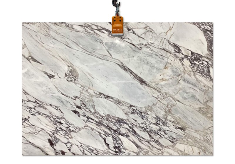 Calacatta Picasso Honed Marble Slab Random