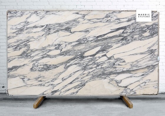 Arabescato Corchia Honed Marble Slab Random