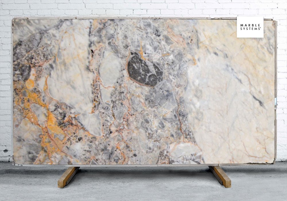 BRECCIA ROMANA POLISHED QUARTZITE SLAB SL90708