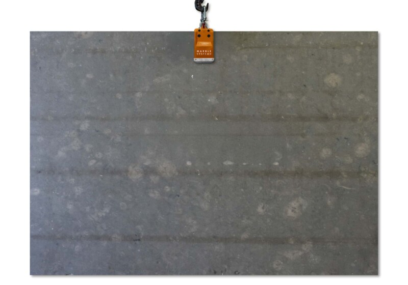 Atlantic Blue Polished Limestone Slab Random