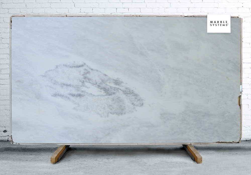 STORMY WHITE HONED MARBLE SLAB SL90763