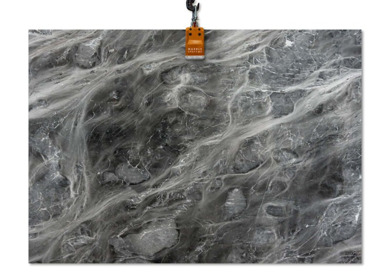 Grigio Monet Polished Marble Slab Random