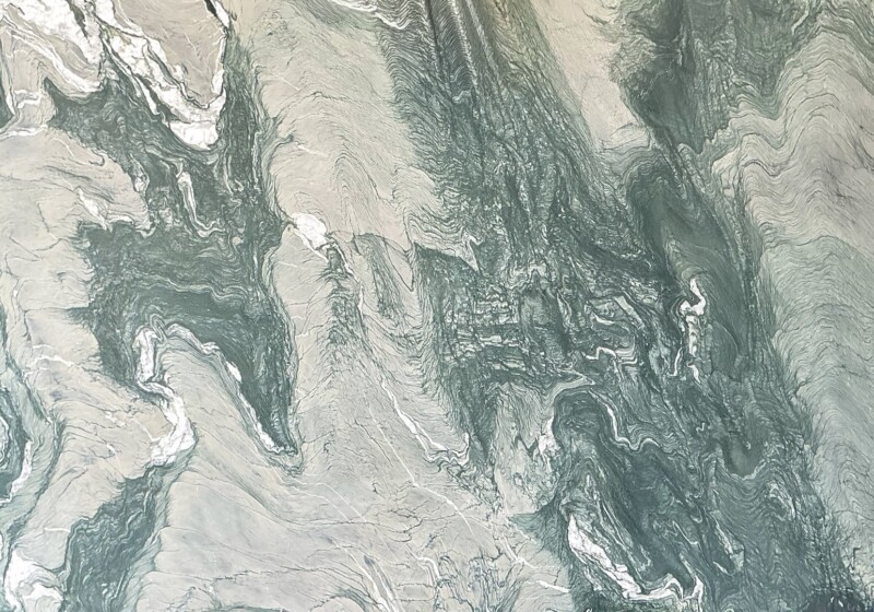 Cipollino Verde Honed Marble Slab Random