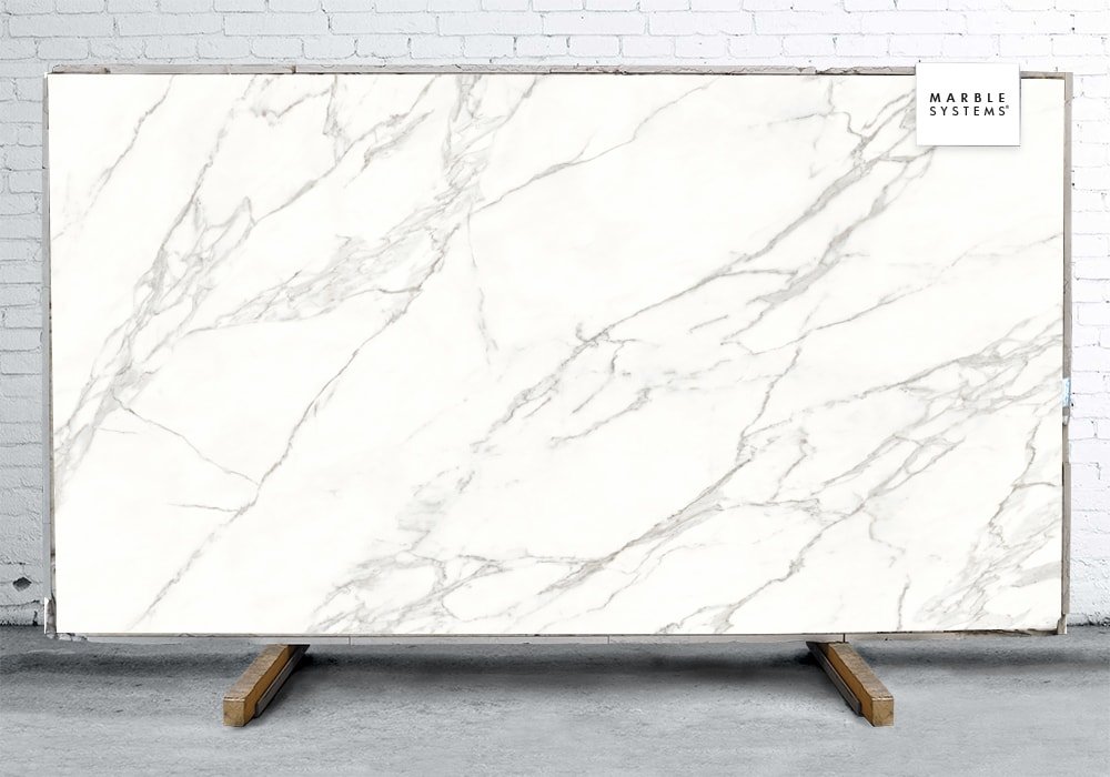 CALACATTA C01R HONED SINTERED STONE SLAB WNE10023