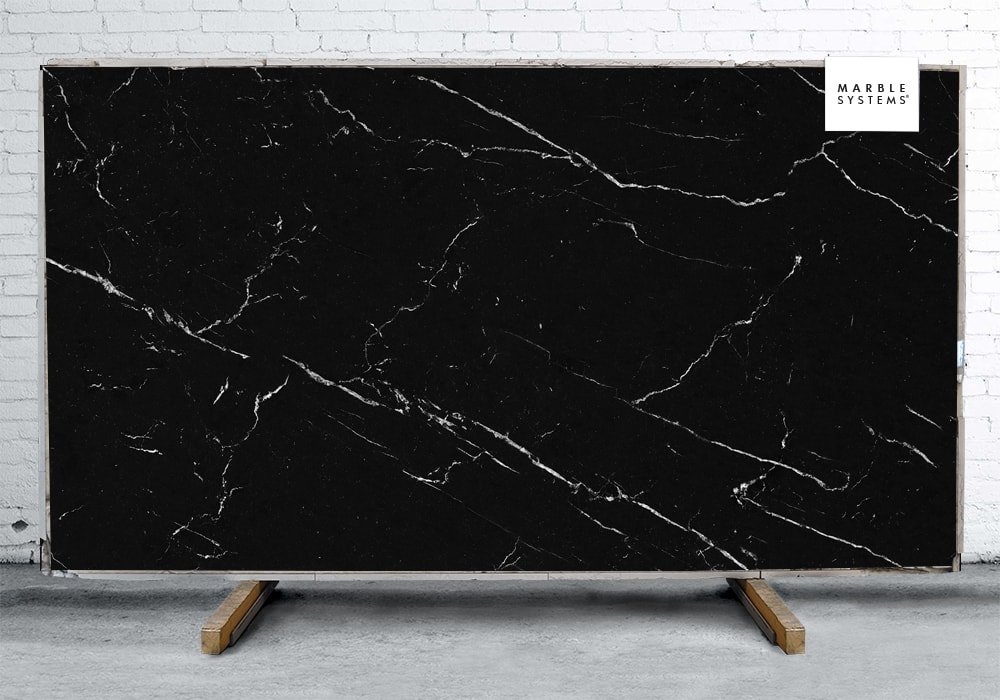 NERO MARQUINA NM01R POLISHED SINTERED STONE SLAB WNE10053