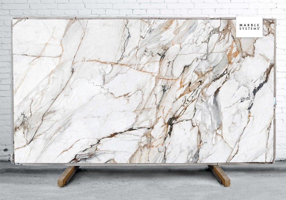 CALACATTA LUXE CL01R ULTRA SOFT SINTERED STONE SLAB WNE10074
