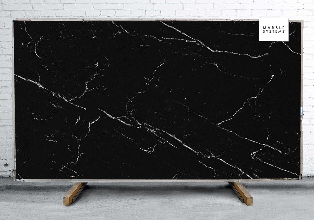 NERO MARQUINA NM01R POLISHED SINTERED STONE SLAB WNE10133