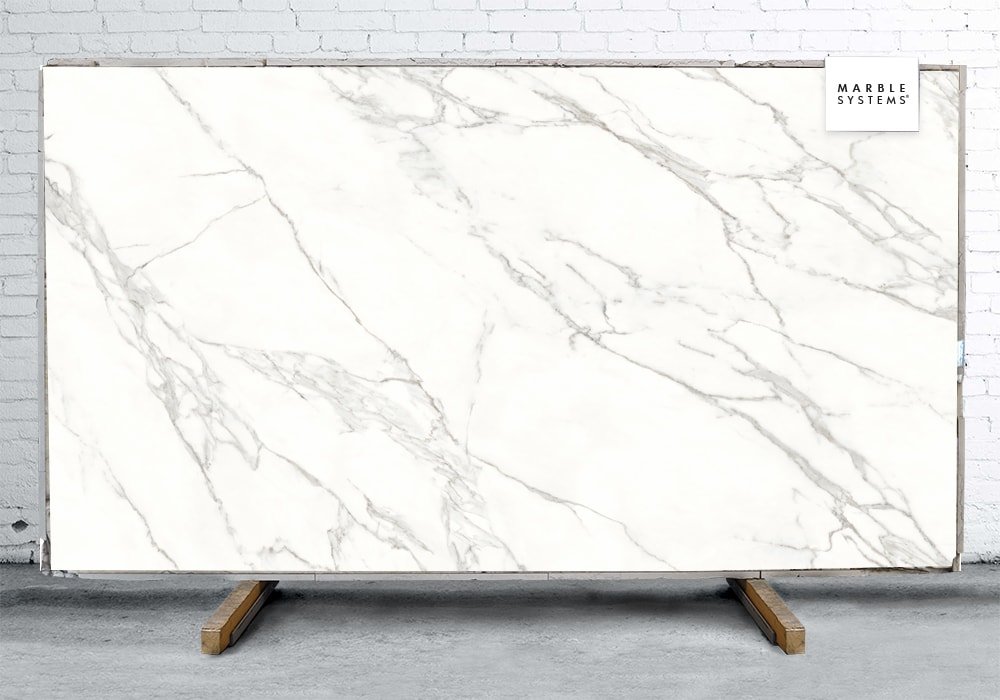 CALACATTA C01 POLISHED SINTERED STONE SLAB WNE10177