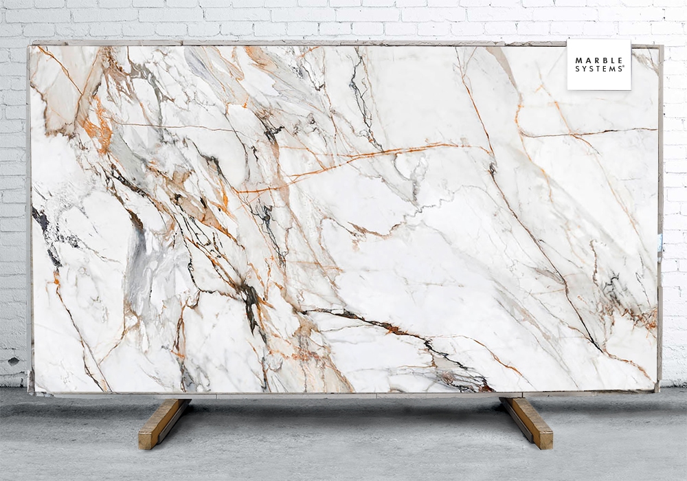 CALACATTA LUXE CL01R ULTRA SOFT SINTERED STONE SLAB WNE10215