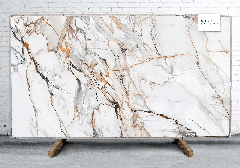 CALACATTA LUXE CL01R ULTRA SOFT SINTERED STONE SLAB WNE10218