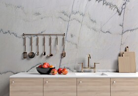 White Macaubas Polished Quartzite Slab Random 1 1/4 (SL10053)