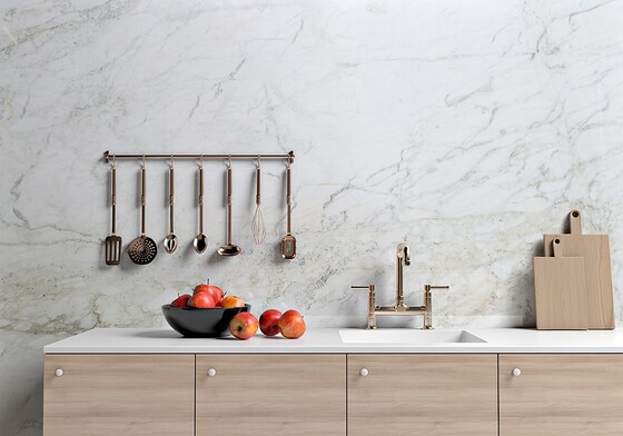 Calacatta Gold Polished Marble Slab Random